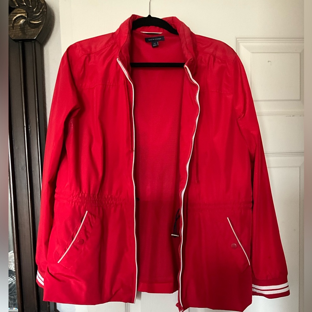 Women's Red Tommy Hilfiger Jacket